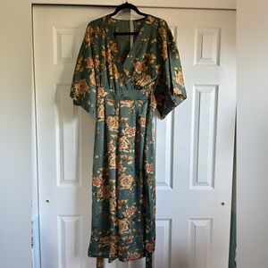 Zara kimono jumpsuit - floral pattern